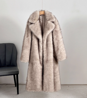 Faux Fur Jacke Long